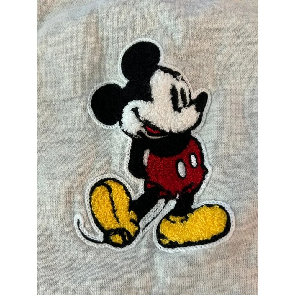 Disney Baby Mickey Mouse Gray Raglan Sweatshirt 3-6 Months Fleece Pullover 1349